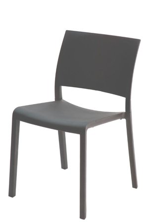 Krzesło Fiona szare z tworzywa