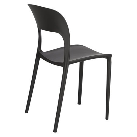 Krzesło Flexi czarne z tworzywa