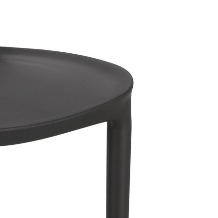 Krzesło Flexi czarne z tworzywa