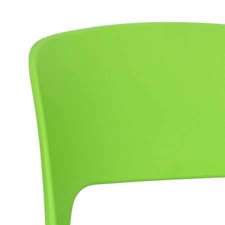 Krzesło Flexi zielone z tworzywa