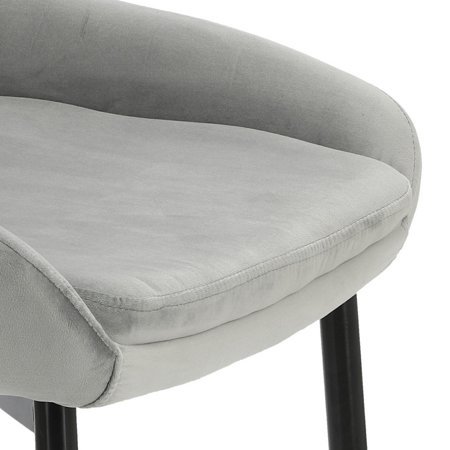 Krzesło Floyd Velvet szare tapicerowane