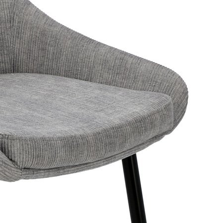 Krzesło Floyd sztruks szary tapicerowane