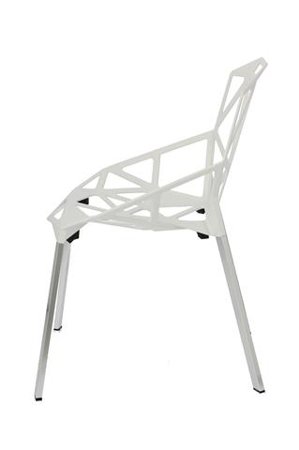 Krzesło Gap Białe inspirowane One Chair metalowe