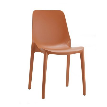 Krzesło Ginevra terracotta z tworzywa