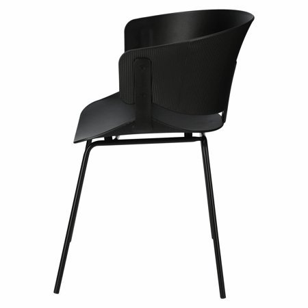 Krzesło Gondia czarne z tworzywa