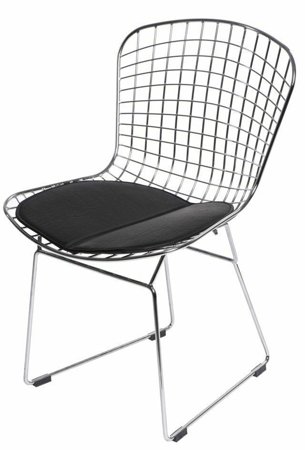 Krzesło Harry inspirowane Diamond Chair metaliczny/czarny metalowe