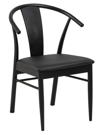 Krzesło Janik czarne/skóra ekologiczna