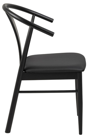 Krzesło Janik czarne/skóra ekologiczna