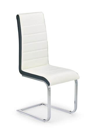 Krzesło Karis biało/czarne PU