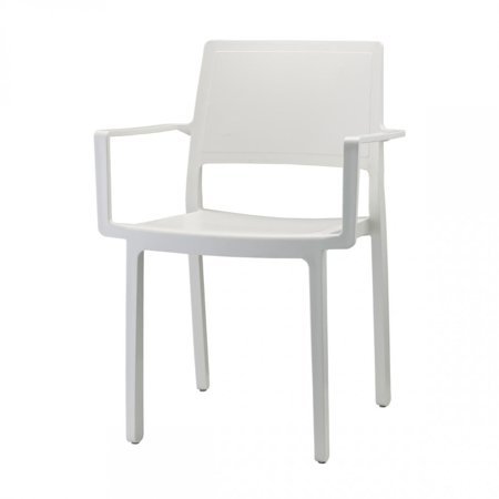Krzesło Kate Arm białe z tworzywa