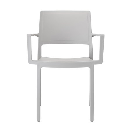 Krzesło Kate Arm szare z tworzywa