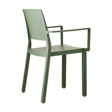 Krzesło Kate Arm zielone z tworzywa