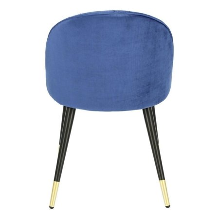 Krzesło Kotte Velvet niebieskie tapicerowane