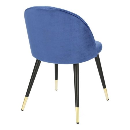 Krzesło Kotte Velvet niebieskie tapicerowane