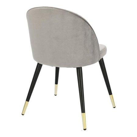 Krzesło Kotte Velvet szare tapicerowane
