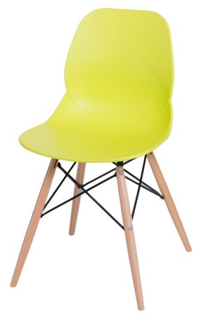 Krzesło Layer DSW limonkowe Outlet