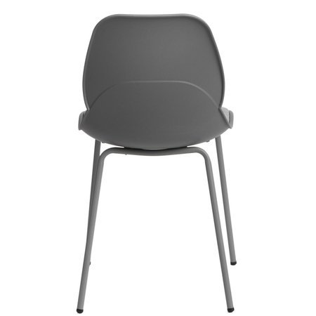 Krzesło Layer Tap 4 szare z tworzywa