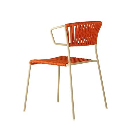 Krzesło Lisa Filo Arm szaro-pomarańczowe