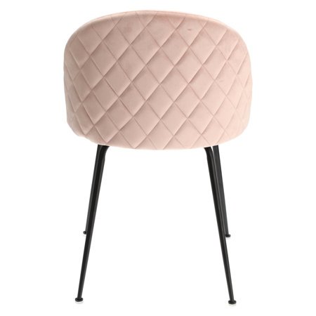 Krzesło Louise Light Pink tapicerowane