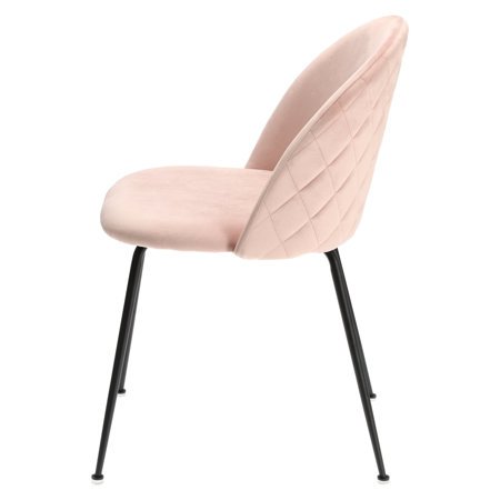 Krzesło Louise Light Pink tapicerowane