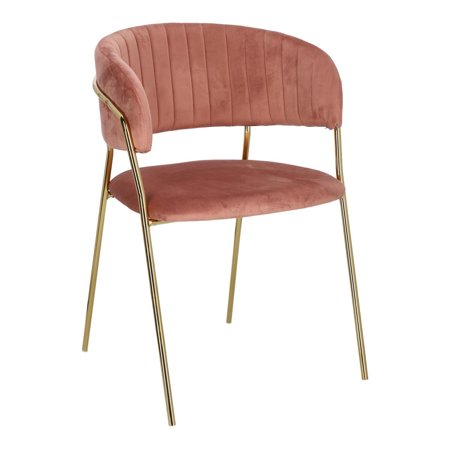 Krzesło Margo różowe glamour