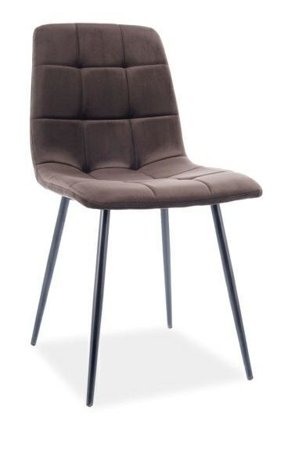 Krzesło Mello Velvet - brązowy Bluvel 48