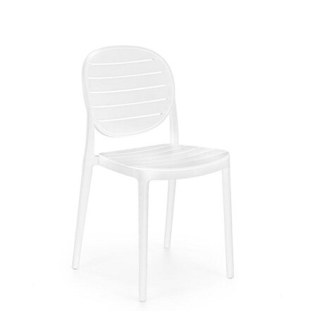 Krzesło Mindi z tworzywa biały