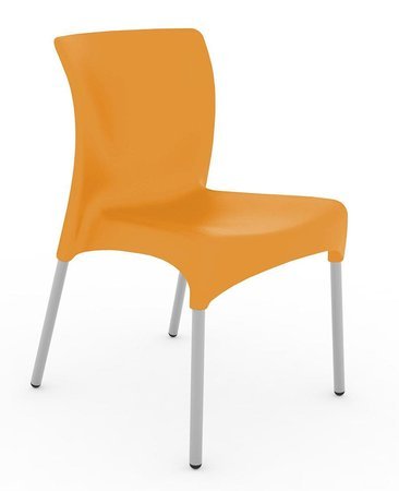Krzesło Moon pomarańczowe z tworzywa
