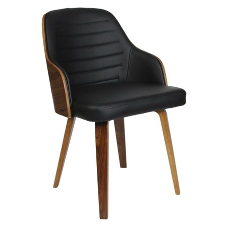 Krzesło Nash czarna eko skóra tapicerowane