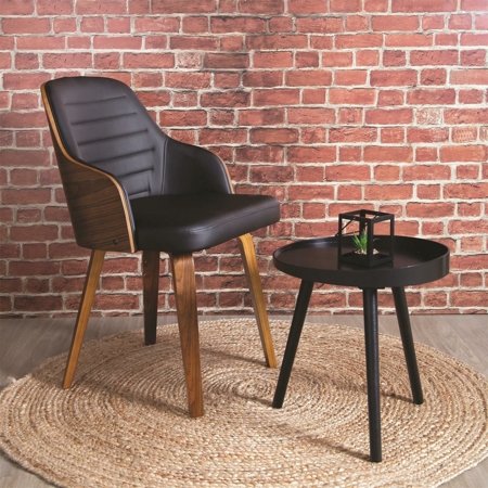 Krzesło Nash czarna eko skóra tapicerowane