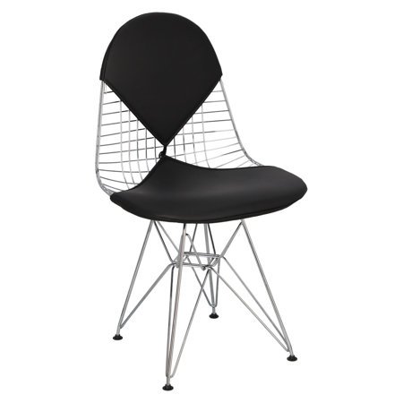 Krzesło Net double inspirowane Wire Chair czarne metalowe