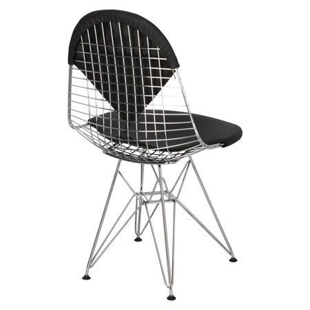 Krzesło Net double inspirowane Wire Chair czarne metalowe