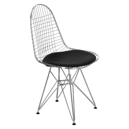 Krzesło Net inspirowane Wire Chair czarne