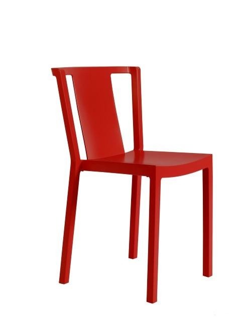 Krzesło Neutra czerwone z tworzywa