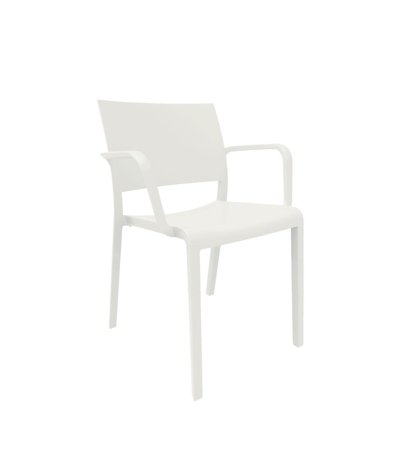 Krzesło New Fiona białe z tworzywa