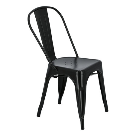 Krzesło Niort czarny metalowe
