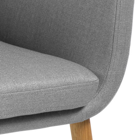 Krzesło Nora Light Grey tapicerowane