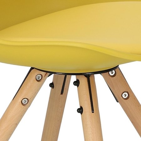 Krzesło Norden Star PP żółte 1610
