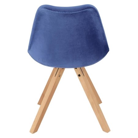 Krzesło Norden Star Square Velvet niebieski