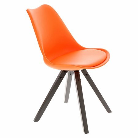 Krzesło Norden Star Square black PP pomarańczowy