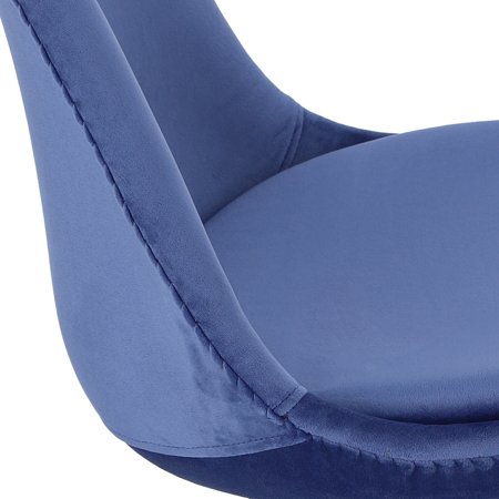 Krzesło Norden Star Square black Velvet niebieski