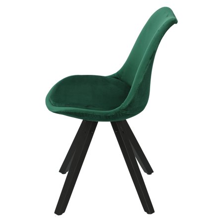 Krzesło Norden Star Square black Velvet zielony