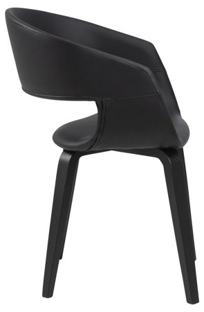 Krzesło Nova 60 czarne eko skóra tapicerowane