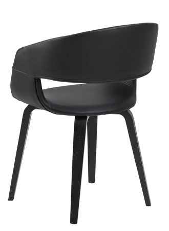 Krzesło Nova 60 czarne eko skóra tapicerowane