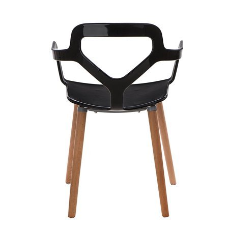 Krzesło Nox Wood czarne nowoczesne