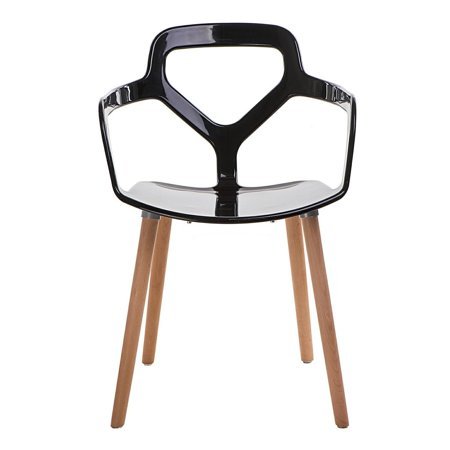 Krzesło Nox Wood czarne nowoczesne
