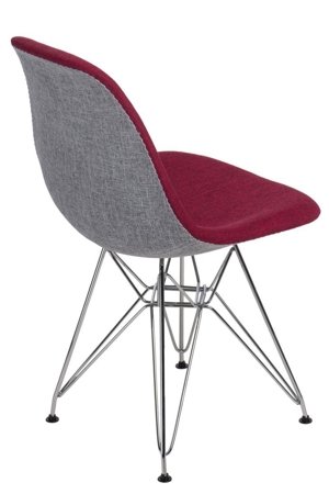 Krzesło P016 Duo inspirowane DSR szary/czerwony