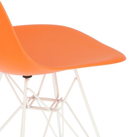 Krzesło P016 PP White pomarańczowe