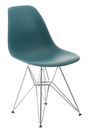 Krzesło P016 PP inspirowane DSR zielony ciemny