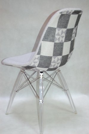 Krzesło P016 TRA Pattern szare/patchwork